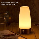 Retro Night Light Wireless PIR and Motion Sensor 3-Mode LED Lamp Portable Indoor Step Light Sensitive with Battery Powered Bedroom Bathroom Light