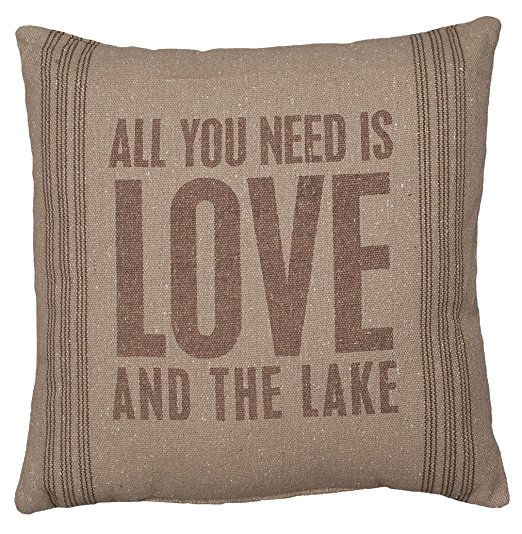 Primitives by Kathy And The Lake Pillow, 15 by 15-Inch