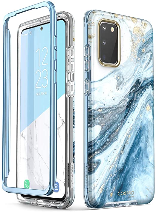 i-Blason Cosmo Series Case for Samsung Galaxy S20 5G (2020 Release), Slim Stylish Protective Bumper Case Without Built-in Screen Protector, 6.2'' (Blue)