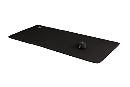 iZEEKER Extra Large XXXL Gaming Mousepad, Stitched Edges Non-Slip Rubber Mats Pads - 3mm Thick | 35.4"x18.1" - Black Edge