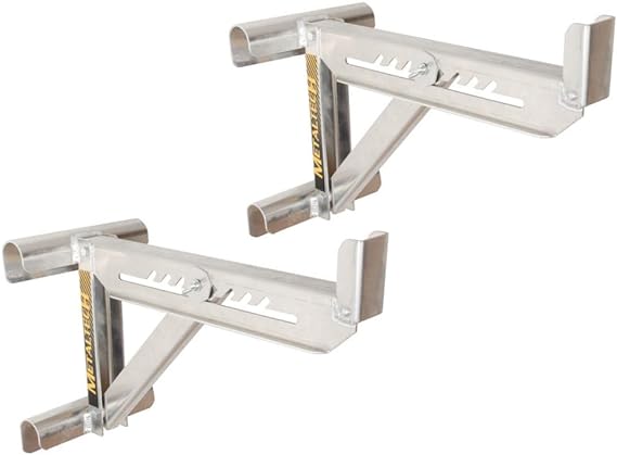 Metaltech 1 Pair of 2 Rung Ladder Jacks (2-Pack)