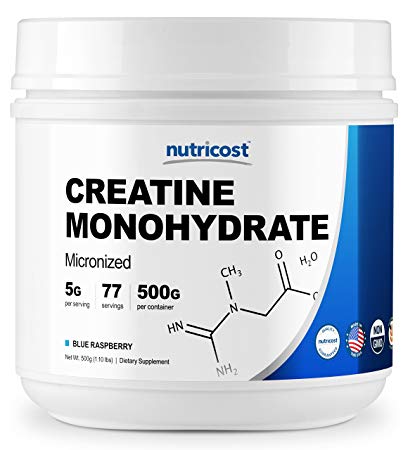 Nutricost Creatine Monohydrate (500 Grams) (Blue Raspberry)