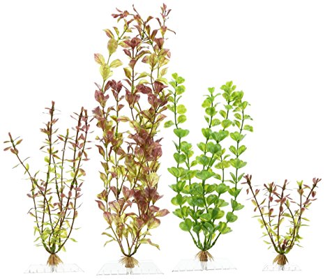 Marineland Multi-Pack Assorted Plastic Plants A1, 4, Tall (ML90540)