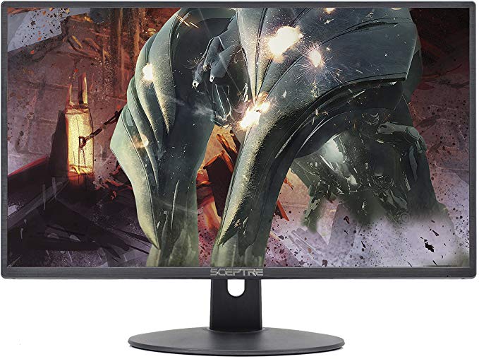 Sceptre 27-Inch FHD LED Gaming Monitor 75Hz 2X HDMI VGA Build-in Speakers, Ultra Slim Metal Black 2018