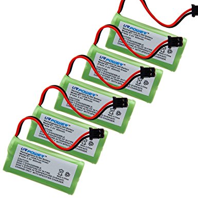 URPOWER® 5 Pack BT 1021 Cordless Phone Replacement Battery for 2.4V 800mAh Uniden BT-1008 Sanyo CAS-D6325 CASD6325 Lenmar CBBT1008 CB-BT1008