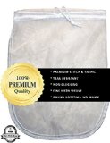 Best Nut Milk Bag  Reusable 12 x 10 IDEAL SIZE - Fine Mesh Strainer for Almond Milk Cold Brew Coffee Juice and Yogurt BONUS Recipe E-Book Performs Better Than Cheaper Brands