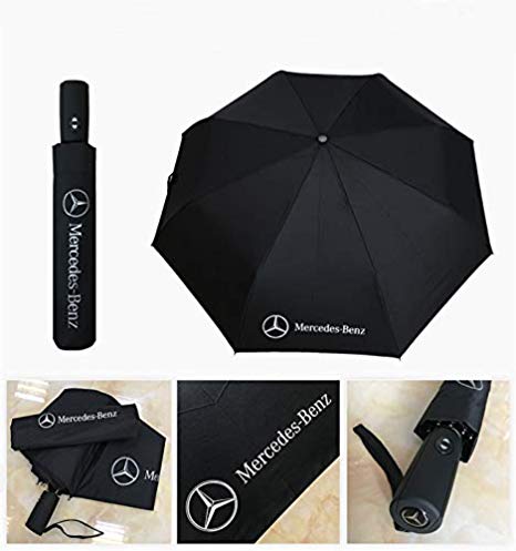 Auto Sport AUTO Open Large Folding Umbrella Windproof Sunshade with Car Logo (Mercedes-Benz)