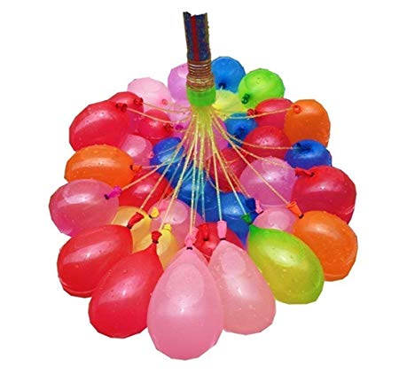 222 Water Balloons (6 Packs of 37) Rapid-Filling Self-Sealing Water Balloons