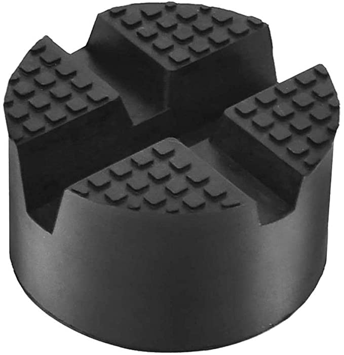 DEDC Universal Jack Rubber Pad, Disk Floor Jack Adapter Pinch Weld Side Jack Pad Frame Rail Protector Puck/Pad (1 Pack)