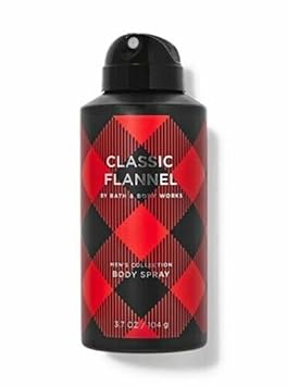 Bath & Body Works Classic Flannel for Men deodorizing Body Spray, 3.7 Ounce (Classic Flannel)