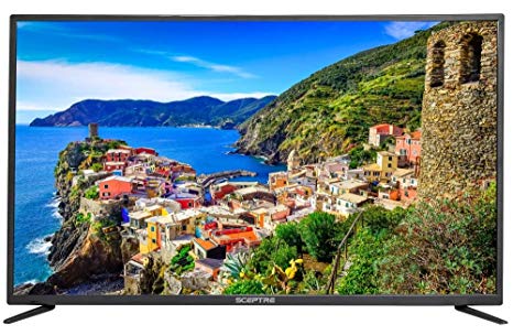 Sceptre 50" 4K UHD Ultra Slim LED TV 3840x2160 MEMC 120, Metal Black 2019 (U518CV-UM)