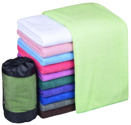 Sinland Ultra Absorbent Travel Towels Fast Drying Microfiber Sports Towel Bath Gym Towels
