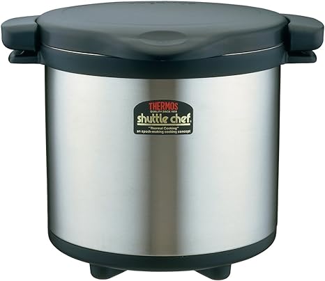 THERMOS vacuum thermal insulation cooker shuttle chef 8.0L Black KPS-8001 BK (Japan import / The package and the manual are written in Japanese)