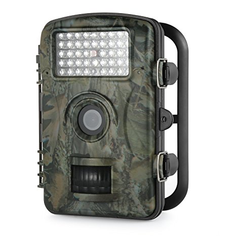 Trail Camera Aoleca 1080P 12MP HD Game Scouting Hunting Camera Wildlife Surveillance Waterproof Digital Camera With 120 Wide Angle Lens and 42Pcs IR LED Night Vision Motion for Game and Hunting