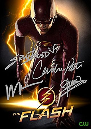The Flash TV Series Print - Cast Grant Gustin Wentworth Miller Candice Patton Stephen Amell (11.7" X 8.3")