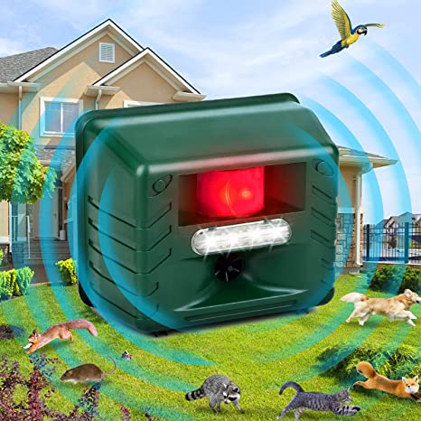 Animal Repeller Ultrasonic,Cat Repellent Outdoor,Animal Deterrent Devices Outdoor,Squirrel Repellent Ultrasonic Solar for Yard