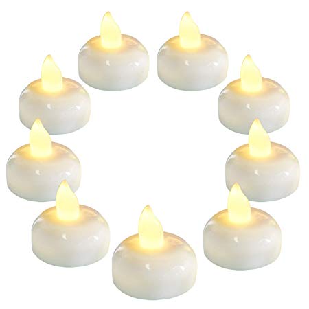 Homemory 36 Pack Flameless Floating Candles, Warm White Led Flickering Tealight Candles in Bulk, Decor for Wedding, Party, Centerpiece, Pool, Christmas
