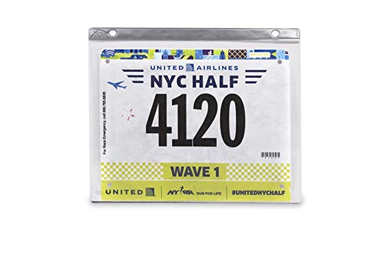 Bibfolio Race Bib Display Vinyl Protector Sheets | Designed by Gone For a Run | 1 Pack (12 Vinyl Sheets/Pack) - 12 Sheets