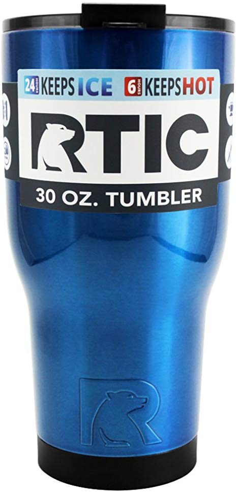 RTIC Blue Translucent 30 oz Stainless Steel Tumbler Cup