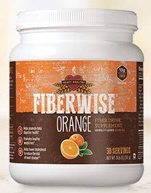 Fiberwise Drink Orange Canister Supplement Gluten Free - 30 Servings | 8 Grams of Sugar