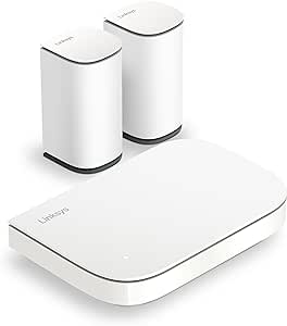 Linksys Multi-gig Micro Mesh WiFi 6 System | Connect 100  Devices | Up to 5,000 Sq Ft | Speeds of up to 3.0 Gbps | 3Pk | No App Required | 2024 Release