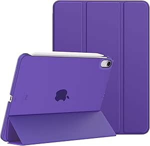 MoKo for iPad Air 6th Generation 11 Inch Case M2 2024/ iPad Air 5th Gen Case 2022/ iPad Air 4th Gen Case 2020,iPad Air 11'' Case with Translucent Hard Back Cover,iPad Air 6/5/4 Case,Purple Violet