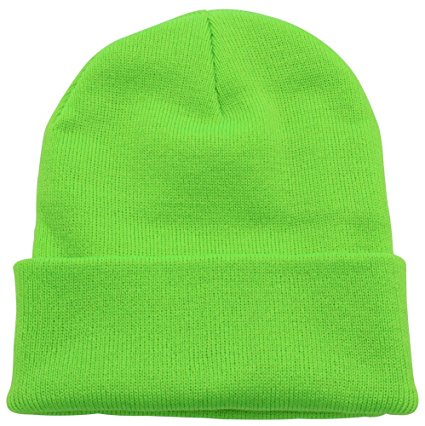 Top Level Beanie For Women and Men Unisex Cuffed Plain Skull toboggan Knit Hat and Cap