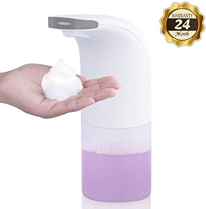YONTEX Automatic Soap Dispenser, New Touchless Foam Refufillable 350ML Infrared Induction Waterproof Hand Sanitizer Dispenser for Bathroom, Kitchen, and Toilet [ 24-Month Warranty ]