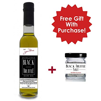 Black Truffle Oil SUPER CONCENTRATED 200ml (7oz) 100% Natural NO ARTIFICIAL ANYTHING with a Gift of Black Truffle Salt