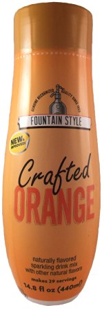 SodaStream Fountain Style Crafted Orange Sparkling Drink Mix, 14.8 Fl Oz