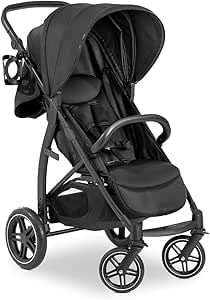 hauck Poussette Canne Rapid 4D, de la Naissance à 22 kg, Inclinable, Pneus en Caoutchouc, Porte-Gobelet, UPF 50 , Pliable, Compact, Panier XL Jusqu'à 3 kg, Noir