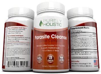 Parasite Cleanse 120 Capsules 9733 100 MONEY BACK GUARANTEE 9733 1485mg Capsule Guaranteed to Kill Pinworms Worms and Parasites