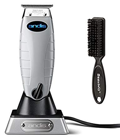 Andis Cordless T-Outliner Trimmer with BeauWis Blade Brush