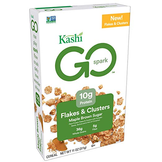 Kashi GO Flakes and Clusters Maple Brown Sugar Breakfast Cereal - Non-GMO | Vegan | 11 Ounce (Pack of 1)