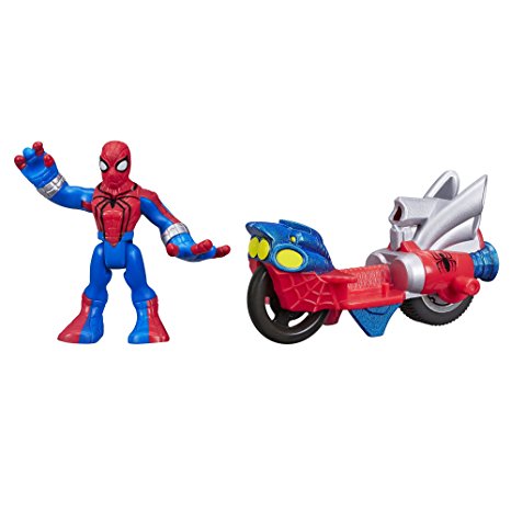 Playskool Heroes Marvel Super Hero Adventures Spider-Man Figure with Web Racer Vehicle