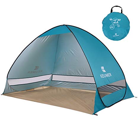 Docooler Beach Shade Tent Sun Shelter Automatic Pop up Instant Anti UV Cabana with a Carry Bag