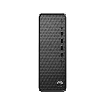 HP Slim Tower Desktop PC Intel Celeron G5905(8GB RM/1TB HDD/Black Wired Mouse & Keyboard/Intel UHD Graphics/Win 11/MS Office/Jet Black), S01-pF2237in