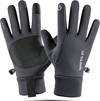 flintronic Guantes de Invierno Ciclismo,Guantes Cálidos de Invierno, Pantalla Táctil a Prueba de Viento Guantes para Correr, Conducir, Ciclismo, Escalar,Hombres y Mujeres