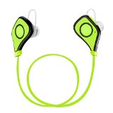 AnbesSports Bluetooth Earphones Bluetooth 41 Wireless Stereo Sport Headphones Running Gym Exercise Sweatproof Earphones Built-in Mic for iPhoneSamsungiOS and Android Smartphones Green
