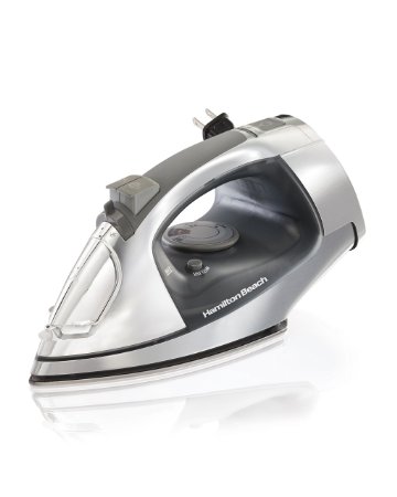 Hamilton Beach Steam Iron with Retractable Cord & Stainless Steel Soleplate (14881)