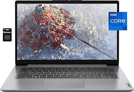 Lenovo Newest 14" HD Ultral Light Laptop for Business. Intel-Core N4020(&gt; N4000), 4GB RAM, 128GB PCIe SSD, Webcam, HDMI, WiFi, USB-A&C, Win 11 S/OLY