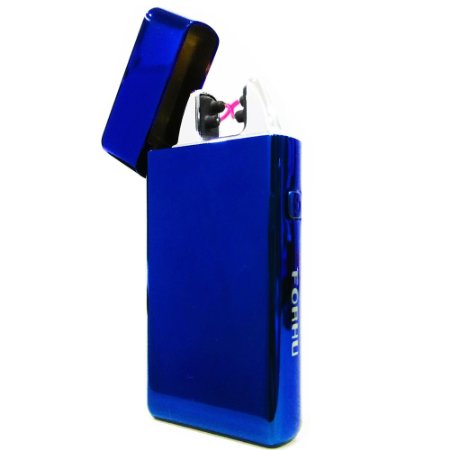 FORHU Windproof Flameless Electronic Pulse Arc Cigarette Lighter USB Charging Cigar Lighter Rechargeable No Gas Souvenir Gentlemen Innocadeau Cigarette Lighter Men Best Gift