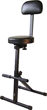 Audio2000'S AST4201 Heavy-Duty Foam-Padded Seat with Adjustable Height