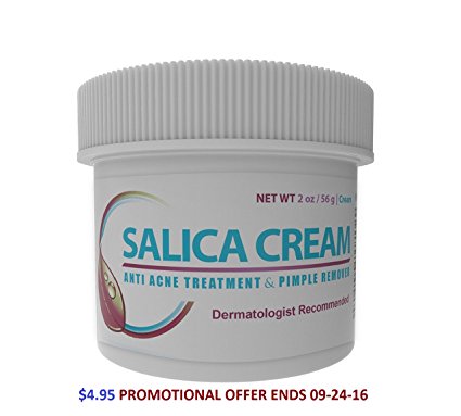 Acne Treatment Cream - Topical Anti Acne Medication with Salicylic Acid and Tea Tree Oil. Get Rid of Acne Scars and Pimples in 21 Days. 2 oz/60ml
