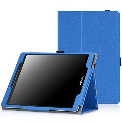 MoKo ASUS ZenPad 8.0 Case - Premium Ultra Compact Slim Folding Stand Cover Case for ASUS ZenPad Z380M/Z380C/Z380KL 8.0 inch Tablet, BLUE