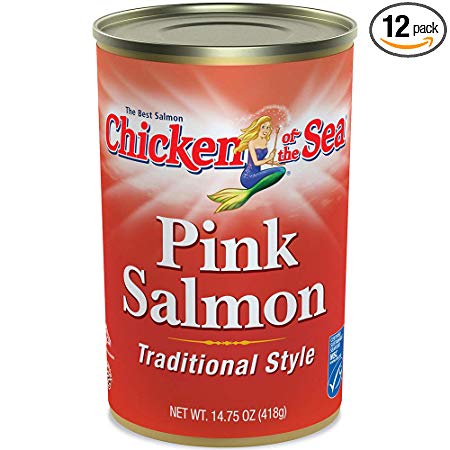 Chicken of the Sea Traditional Pink Salmon, 14.75-Ounce (Pack of 12)