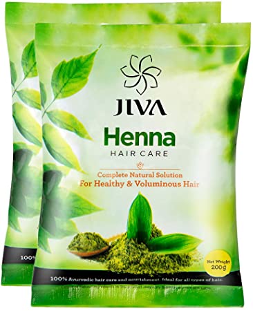 Jiva Henna Hair Care (Pack of 2) | Healthy, Voluminous & Nourished Hair | 200 g