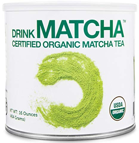 DrinkMatcha - Matcha Green Tea Powder - USDA Organic - 100% Pure Matcha Green tea Powder - Nothing added (16 Ounce)