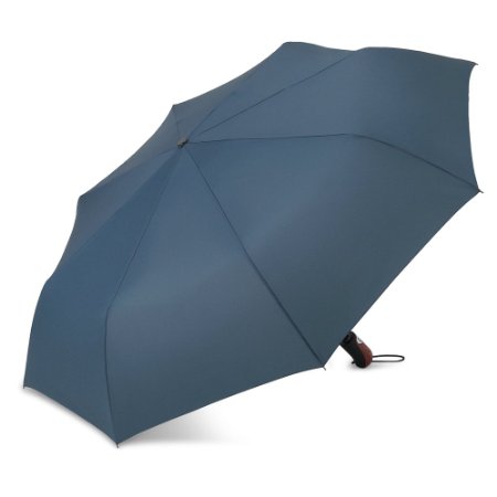PLEMO Windproof Automatic Telescopic Umbrella, Auto Open and Close, Navy Blue