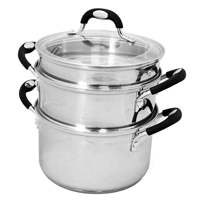 Tramontina Stainless Steel 4-Piece 3-Quart Multi-Cooker